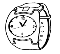 Watch Clock Coloring Pages | Best Place to Color